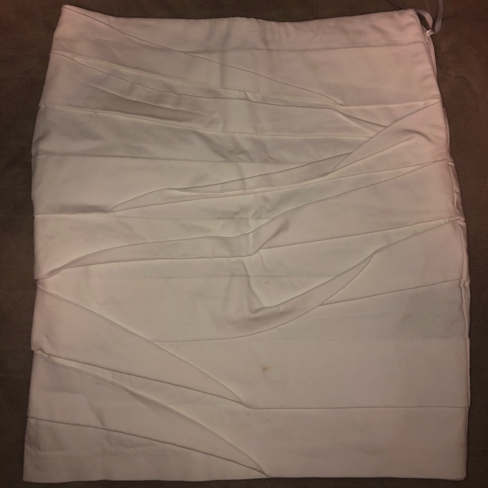 Rampage layered white skirt